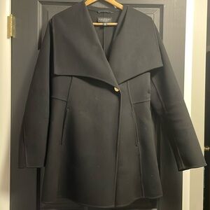 Laundry Black Wrap Coat